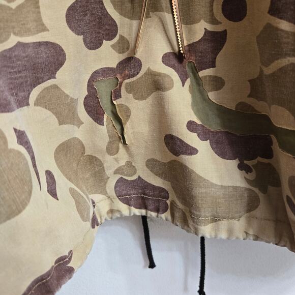 Fredericks Rainwear Mens Vtg 70s Streetwear Camo Outdoor Hunting Hooded Coat L - Picture 5 of 11